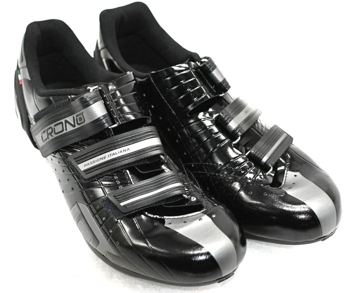 Crono CR-4 Road Cycling Shoe – Black/Grey | Size 40